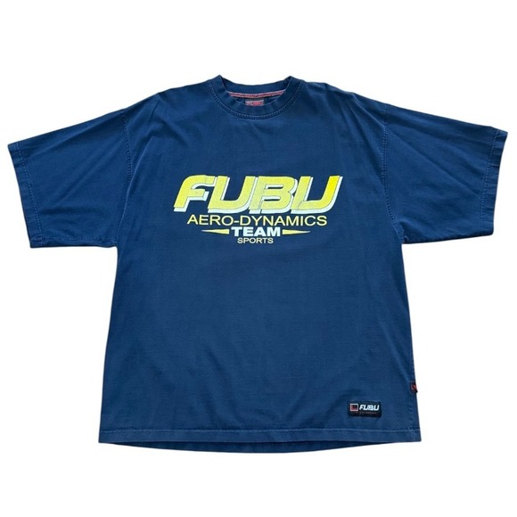 FUBU Other - Vintage 90s Y2K FUBU Aero-Dynamics Team Sport Hip Hop Streetwear Graphic T-shirt